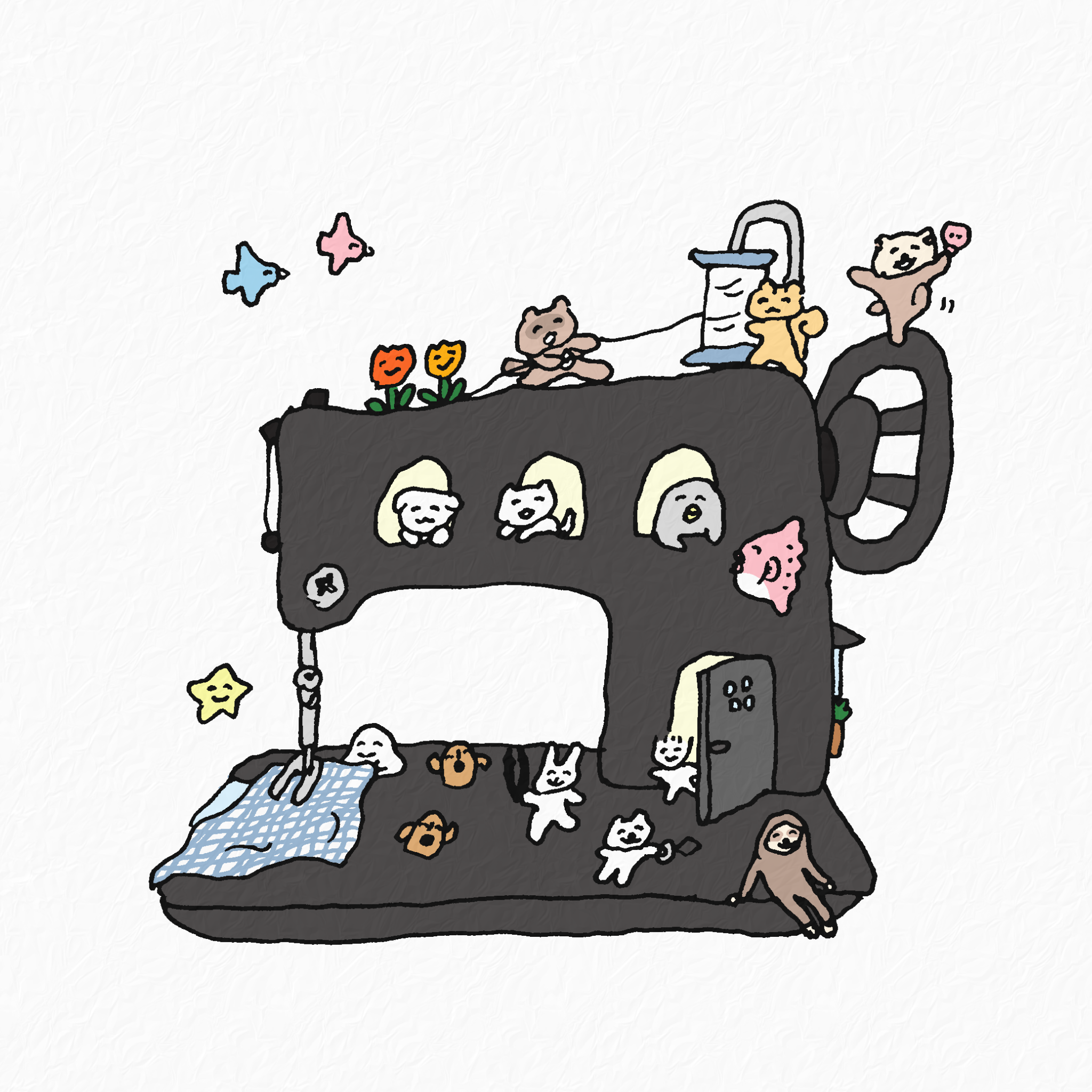 くしゃかわのイメージイラスト